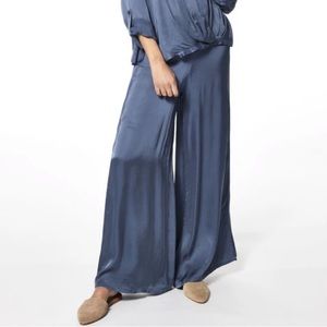 YFB Young Fabulous & Broke Aiko Pants Wide‎ Leg Teal deep dive color